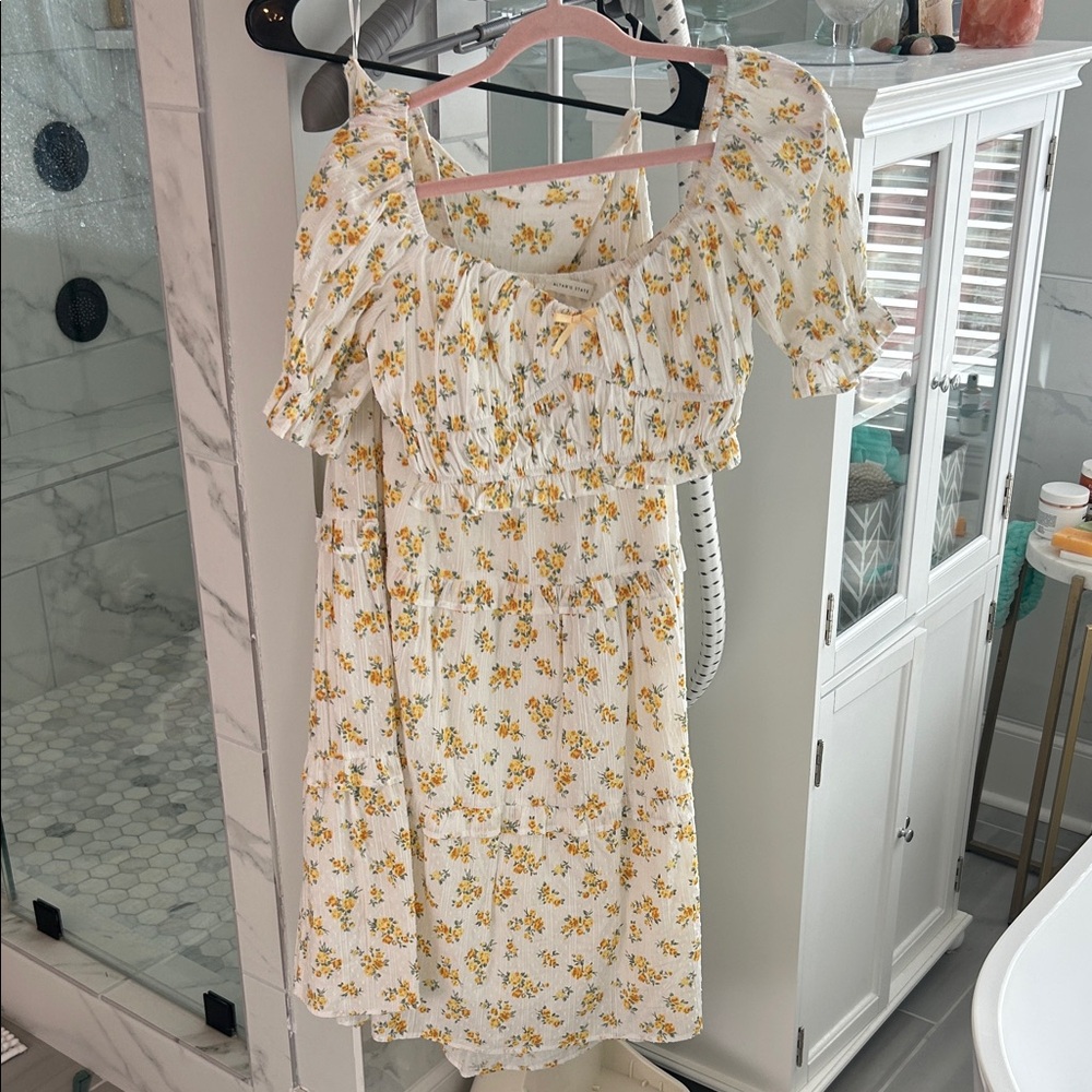 Altar'd State 2 piece Floral Maxi Dress